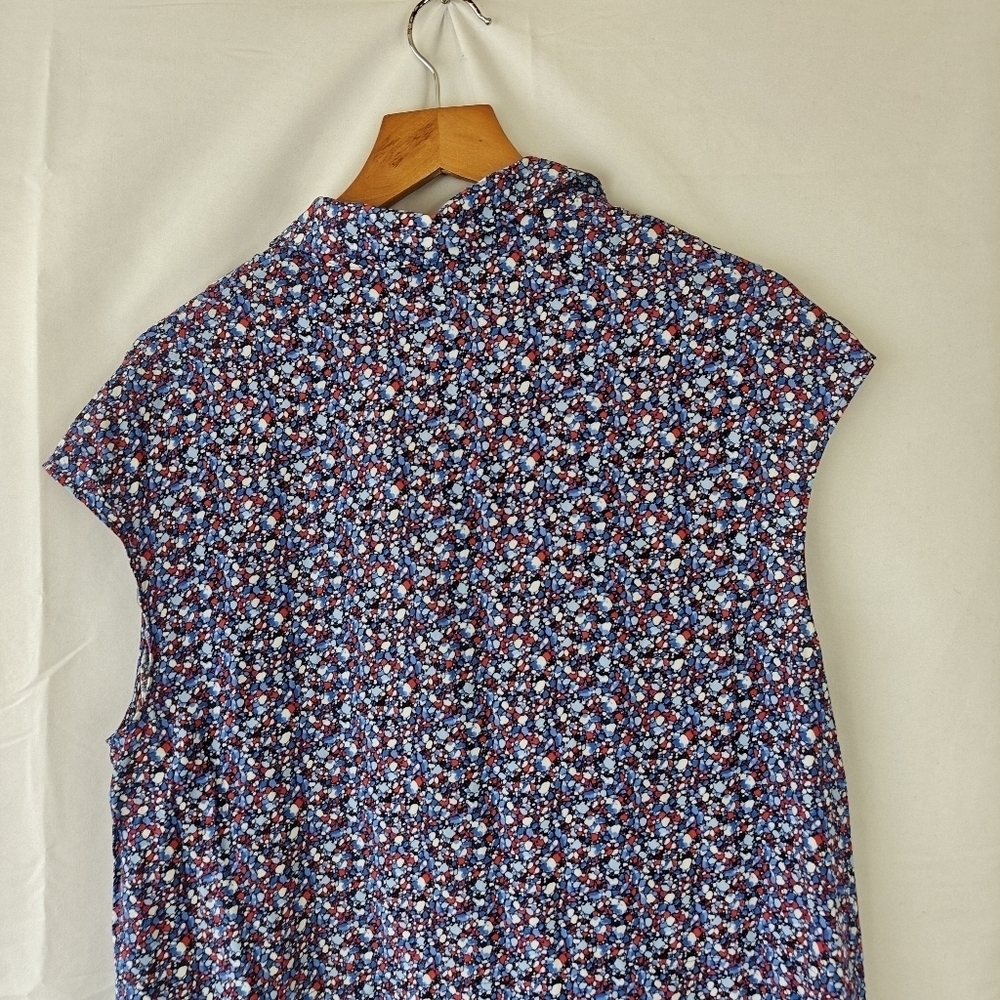 Authentic TORY BURCH Gigi Shirt dress in Hudson Blue Linosa Sz 10 $395 - Picture 13 of 14